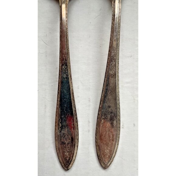 5 Rogers Bros 1847 Debutante Silverplate Antique Vintage Teaspoons Silverware - Picture 2 of 5